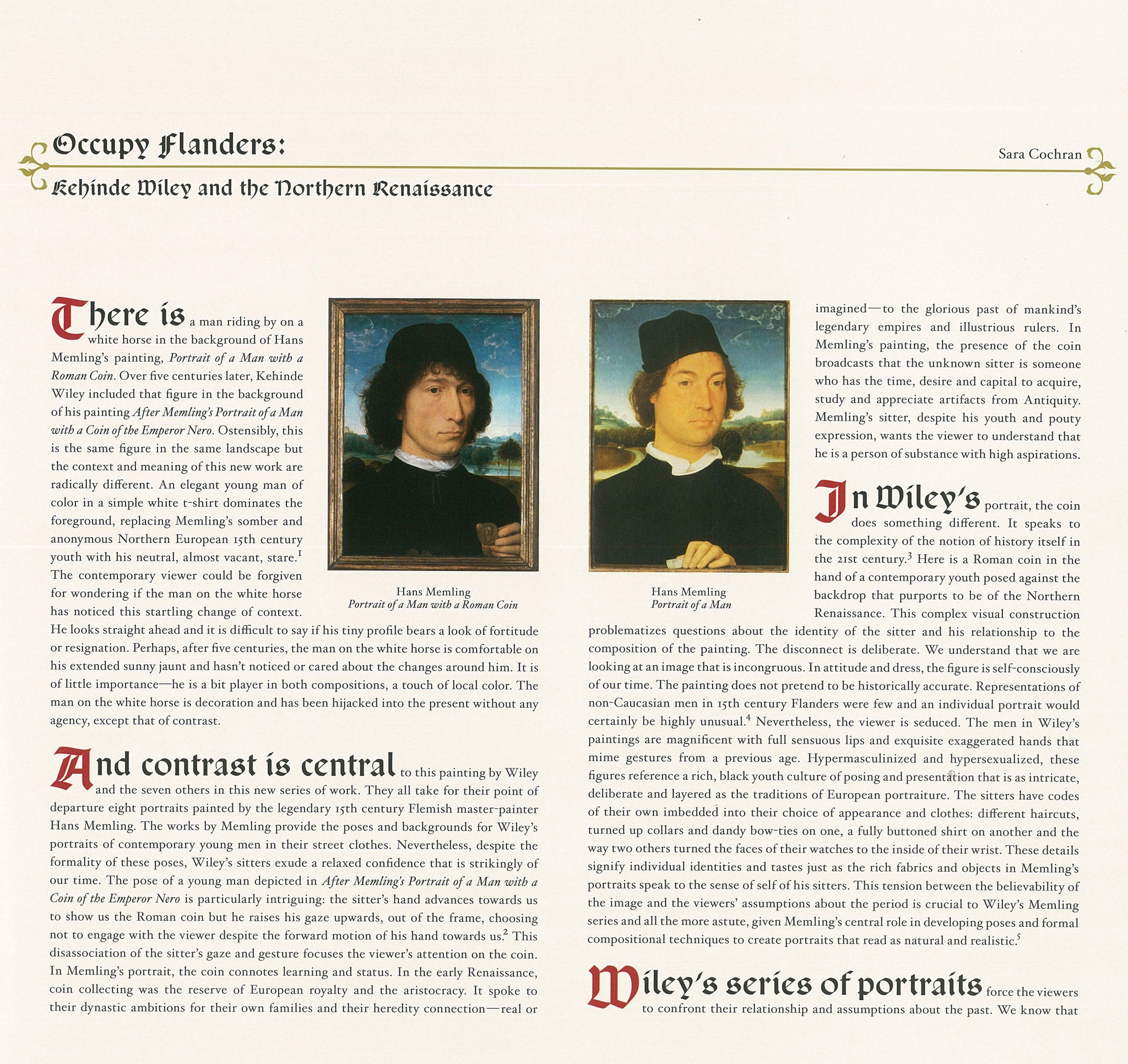 Kehinde Wiley Memling Exhibition Catalogue - Phoenix Art Museum