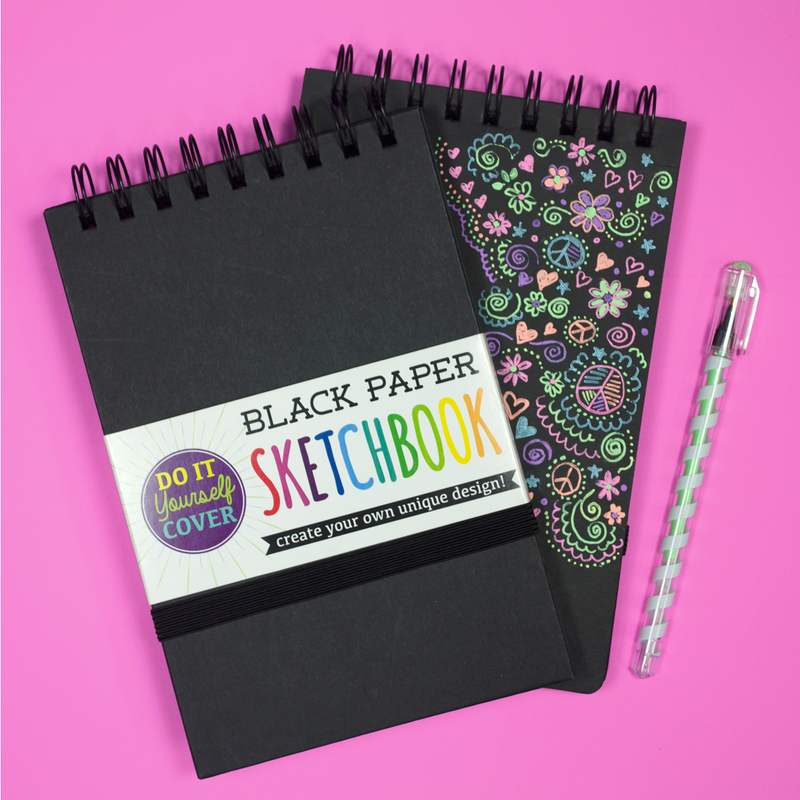 Large Black DIY Cover Sketchbook