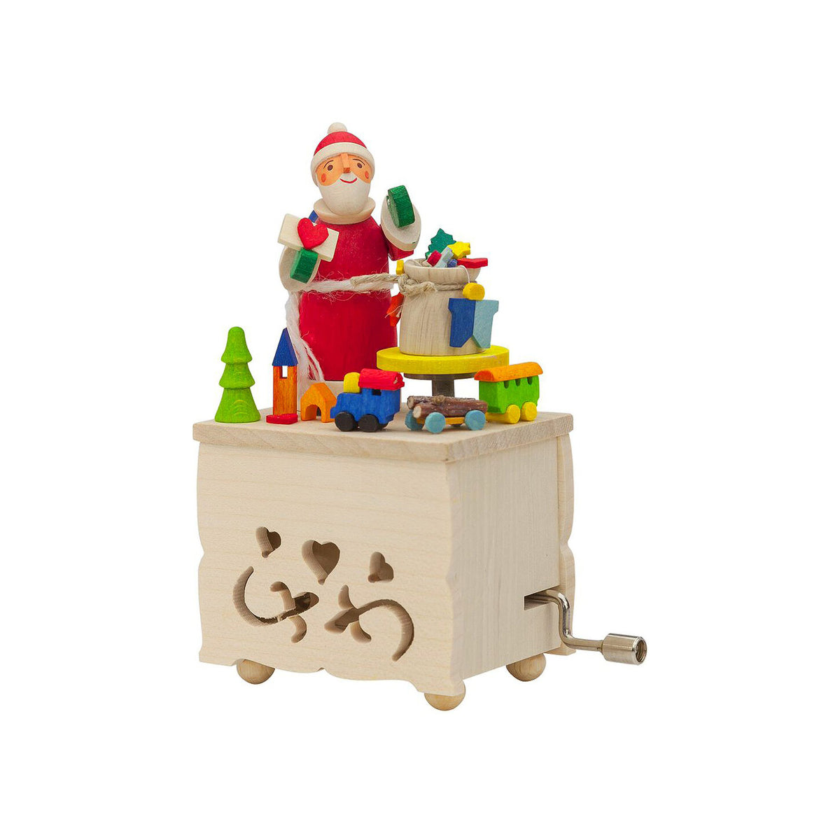 Graupner Santa with Toys Crank Music Box