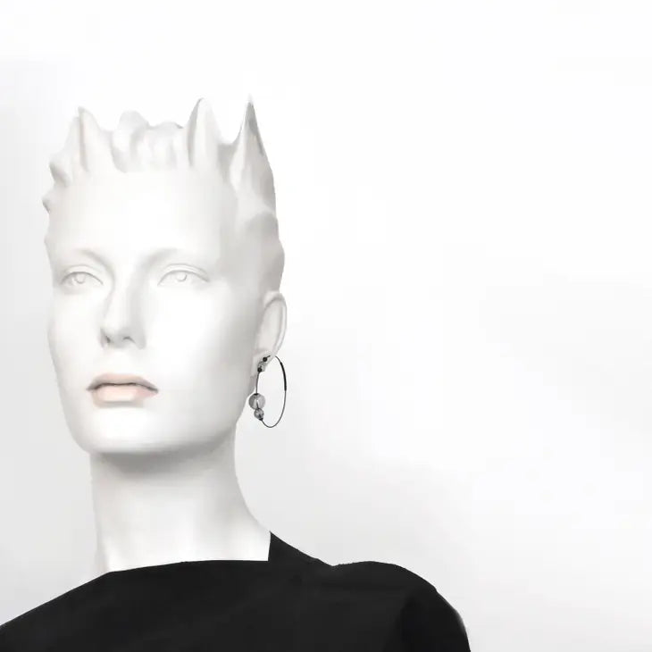 Boucles d'oreilles créoles Eclipse