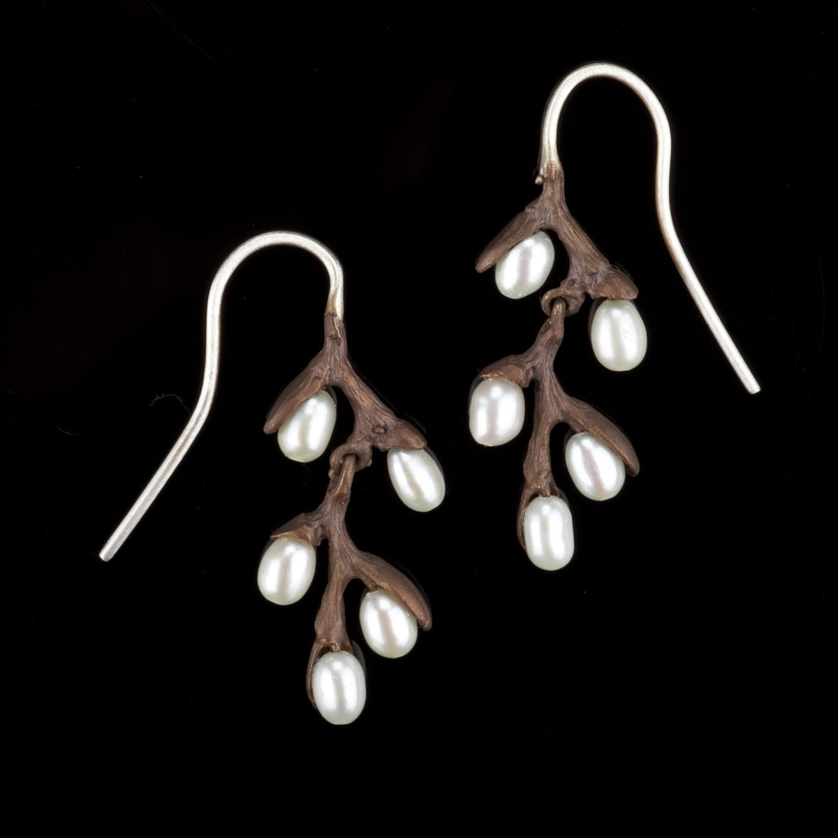 Boucles d'oreilles pendantes en saule - Michael Michaud Design