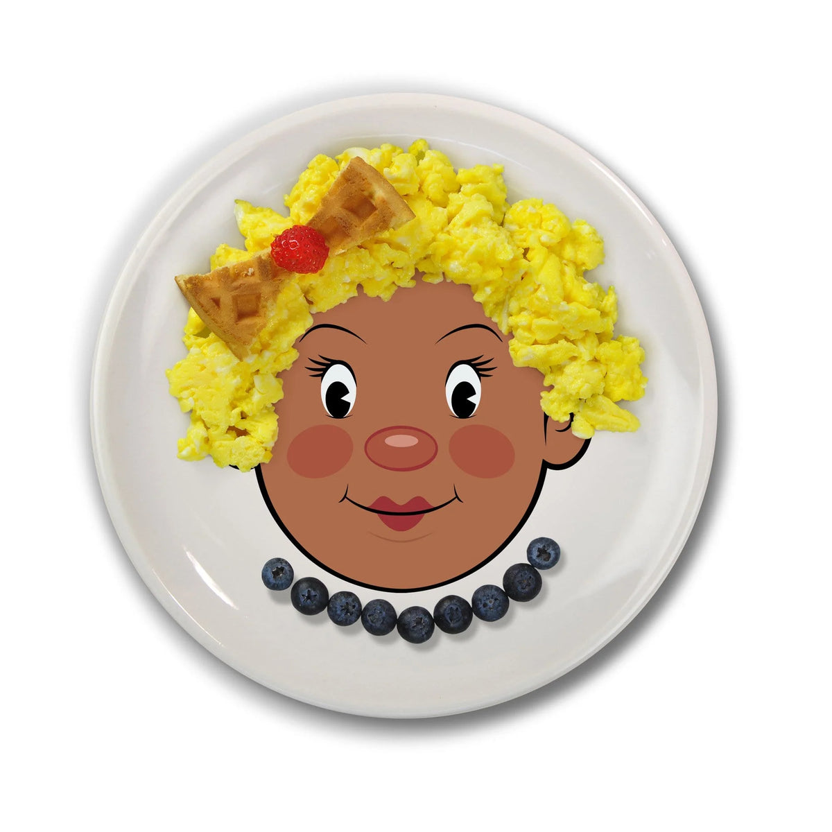 Ms. Food Face Dinner Plates