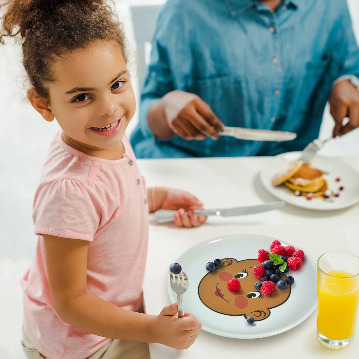 Ms. Food Face Dinner Plates