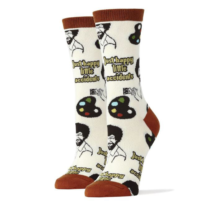 Bob Ross "Happy Little Accidents" Men's Socks