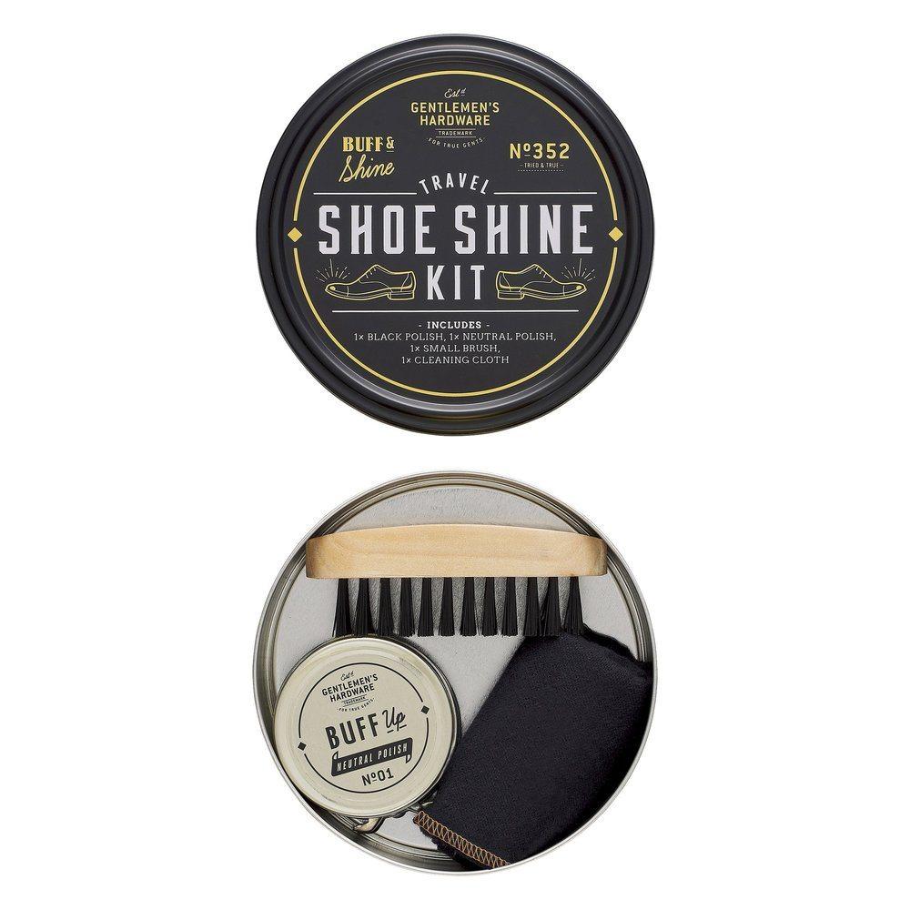 Travel Shoe Shine Tin