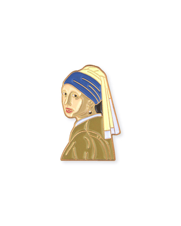 Girl with a Pearl Earring Enamel Pin