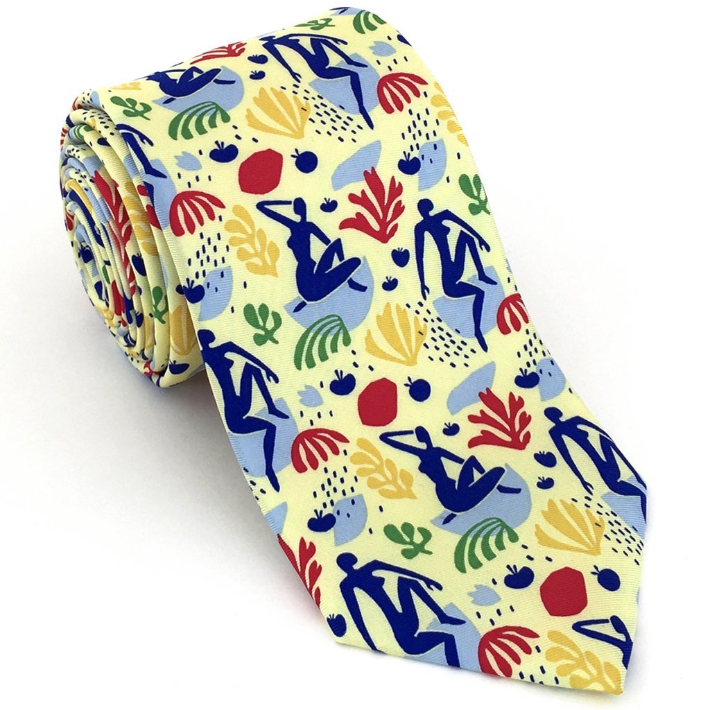 Modern Blues Art Silk Necktie