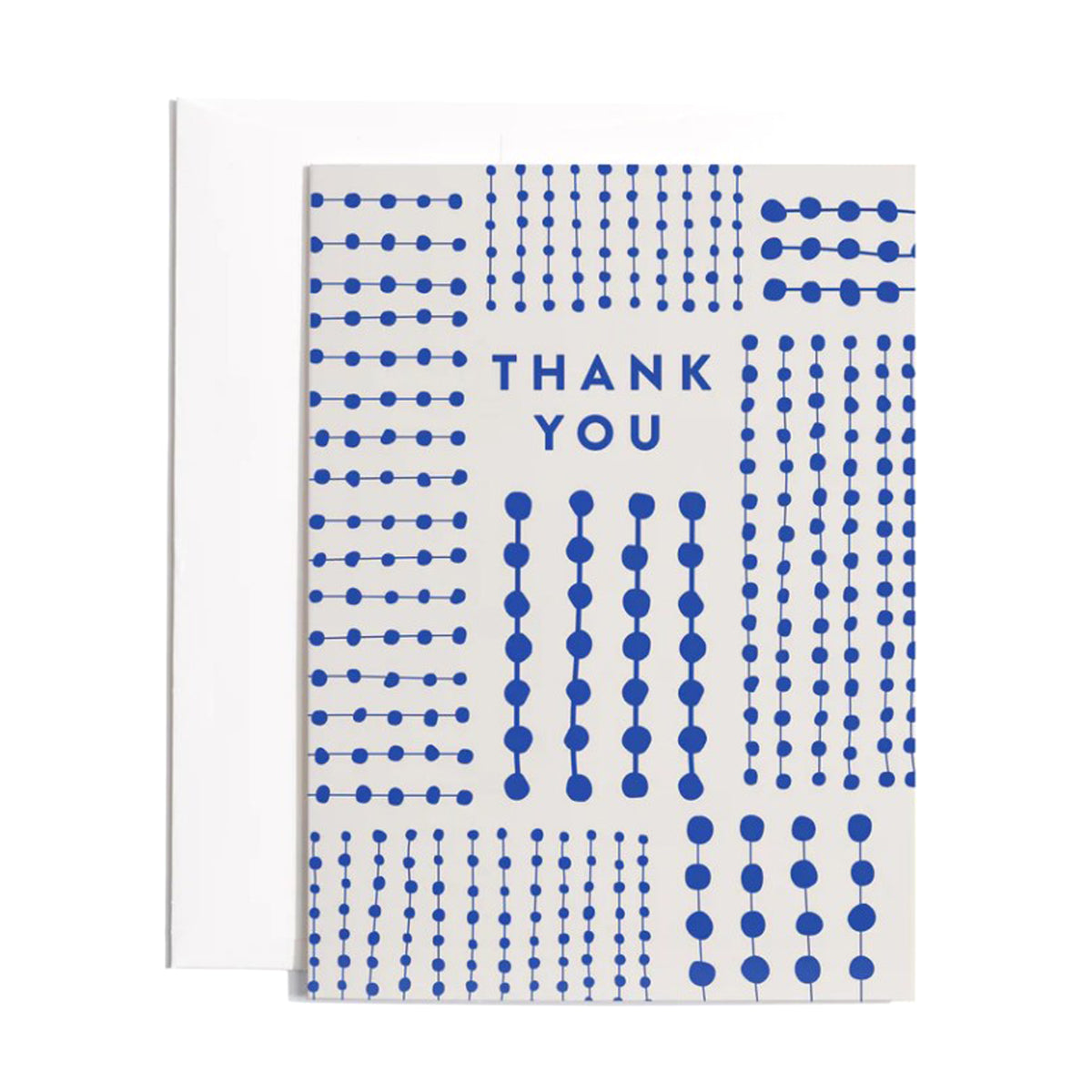 Thank You Blue Pattern Greeting Card