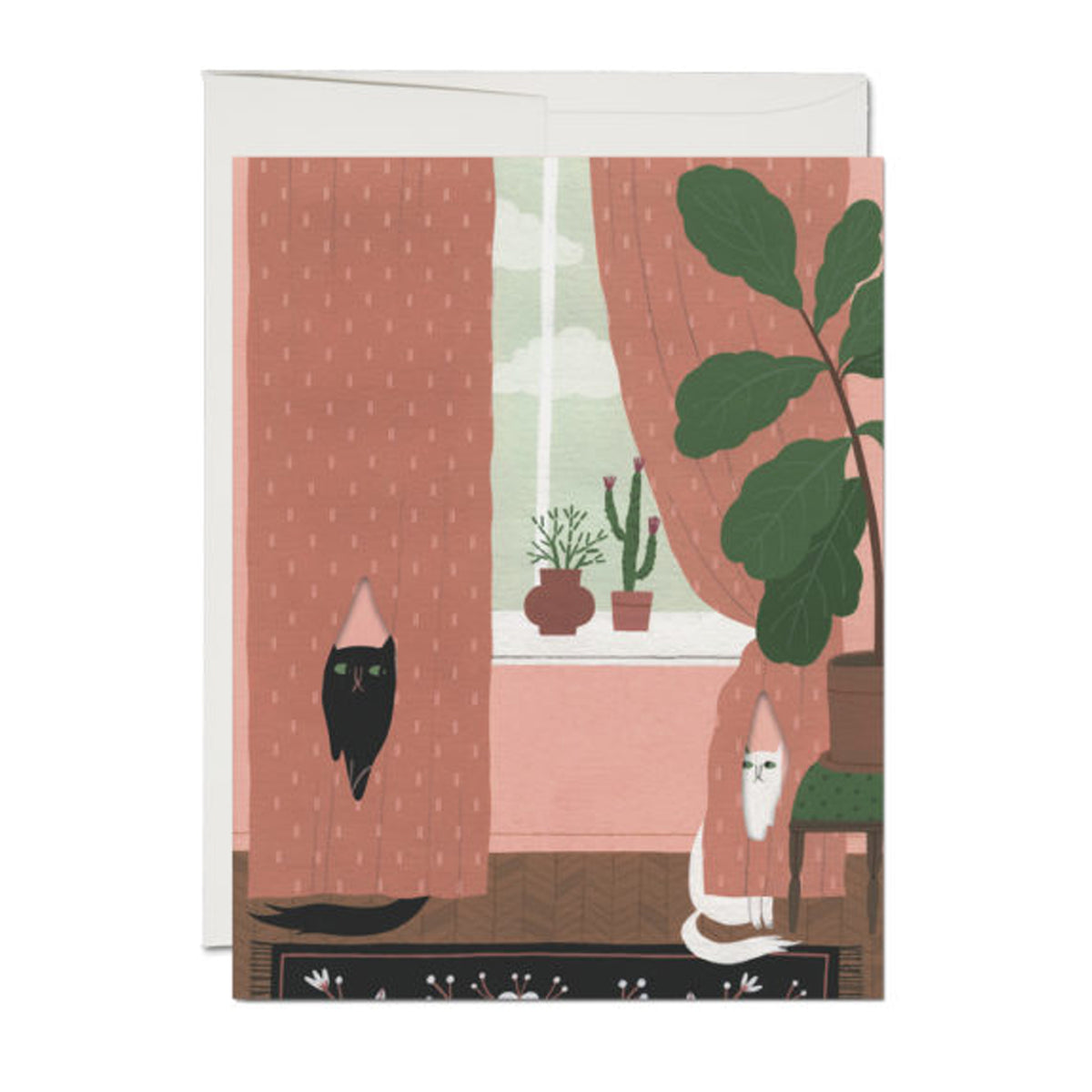 Cat Crimes Greeting Card