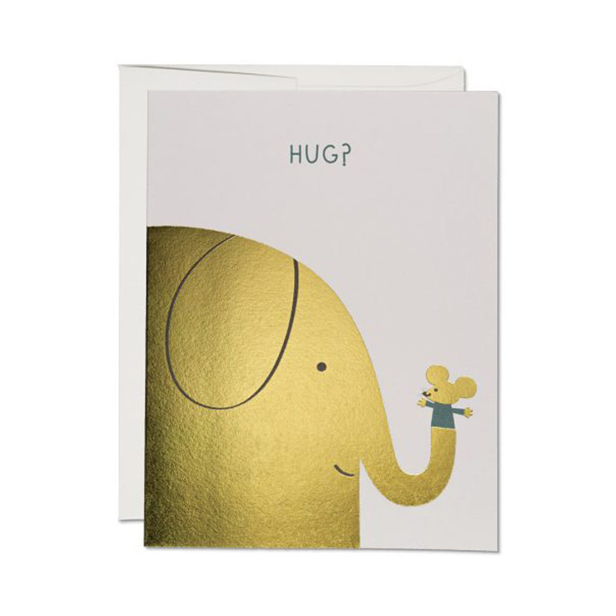 Elephant Hugs Greeting Card