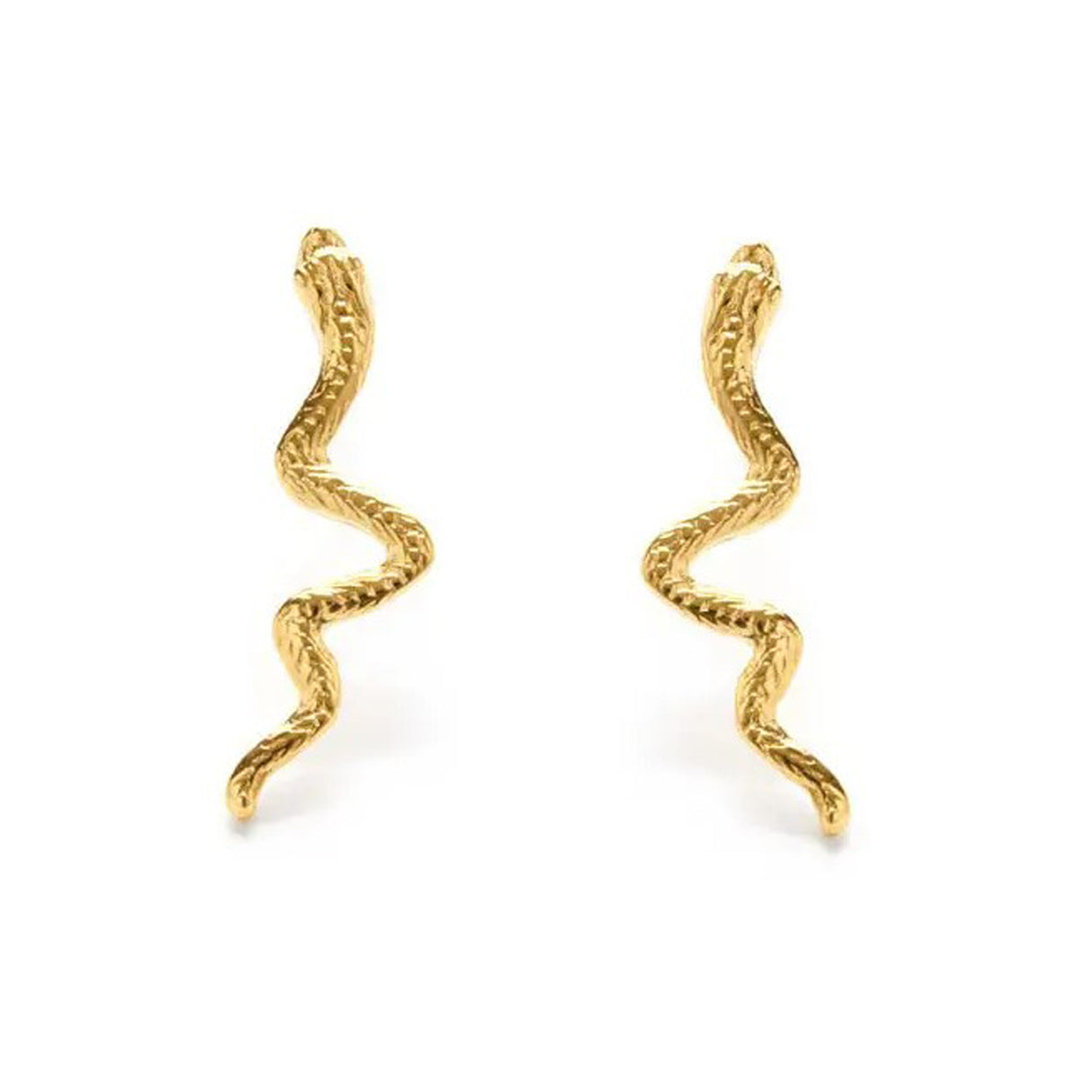 Boucles d'oreilles à tige serpent