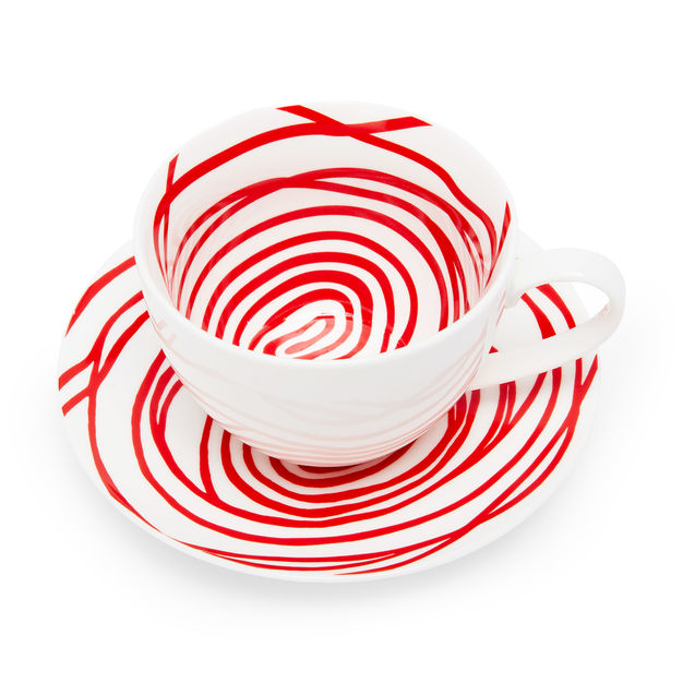 Louise Bourgeois Spirals Teacup + Saucer