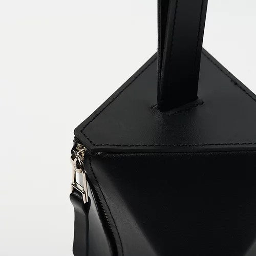 Black Fold Tri Handbag