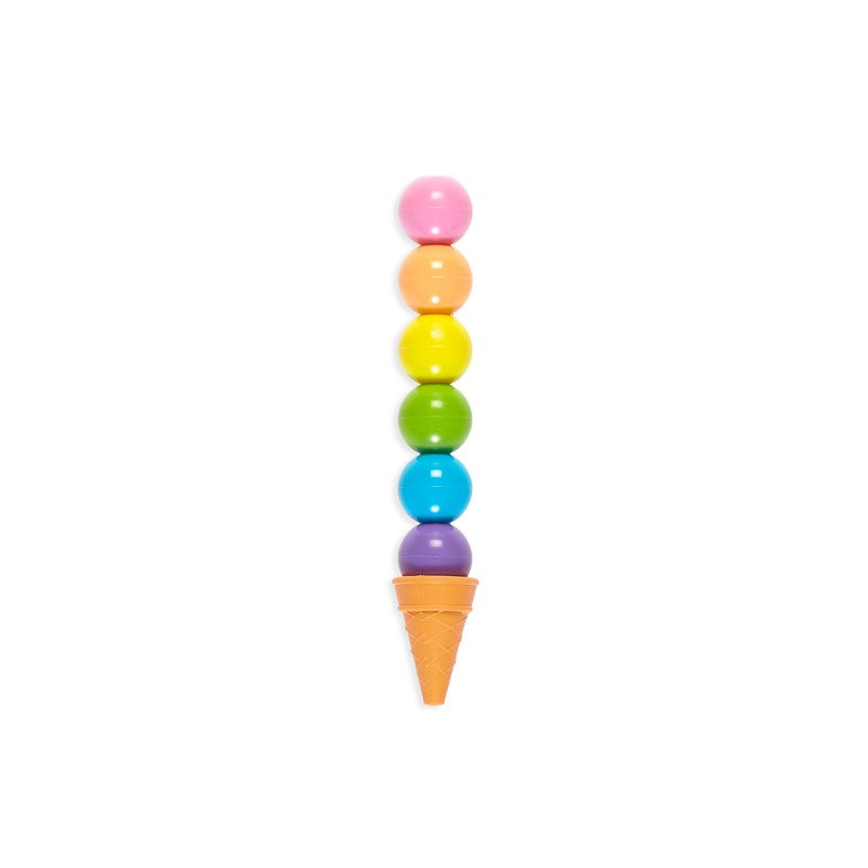 Rainbow Scoops Stacking Erasable Crayons