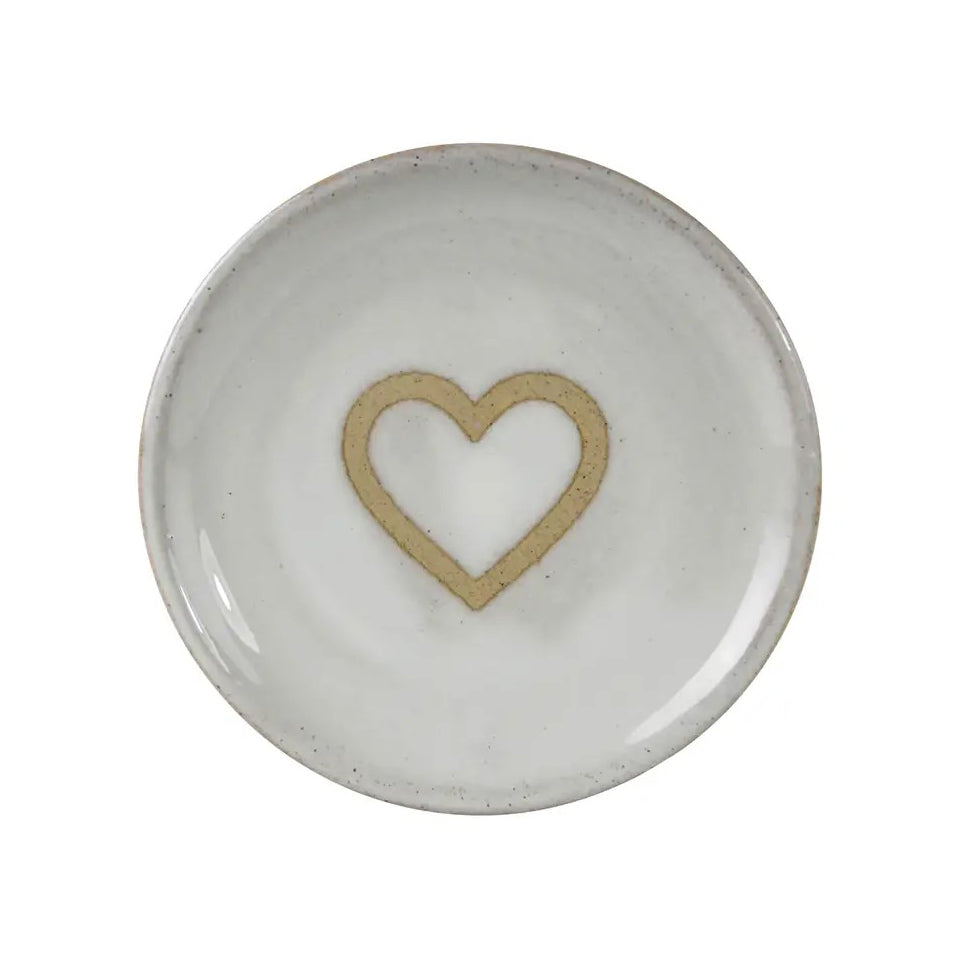 Ceramic Heart Trinket Tray