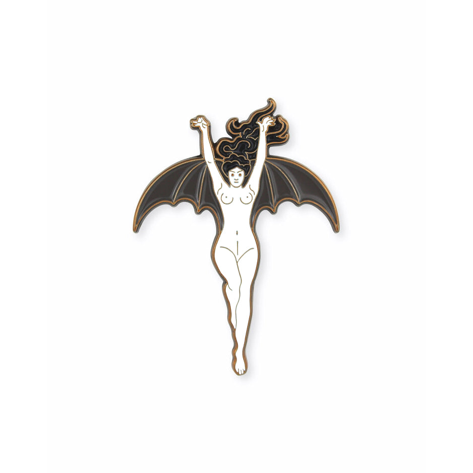 La Femme Chauve-Souris Enamel Pin