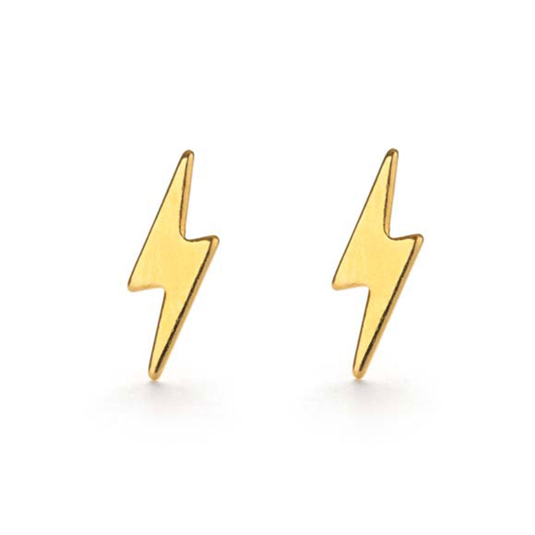 Lightening Bolt Stud Earrings