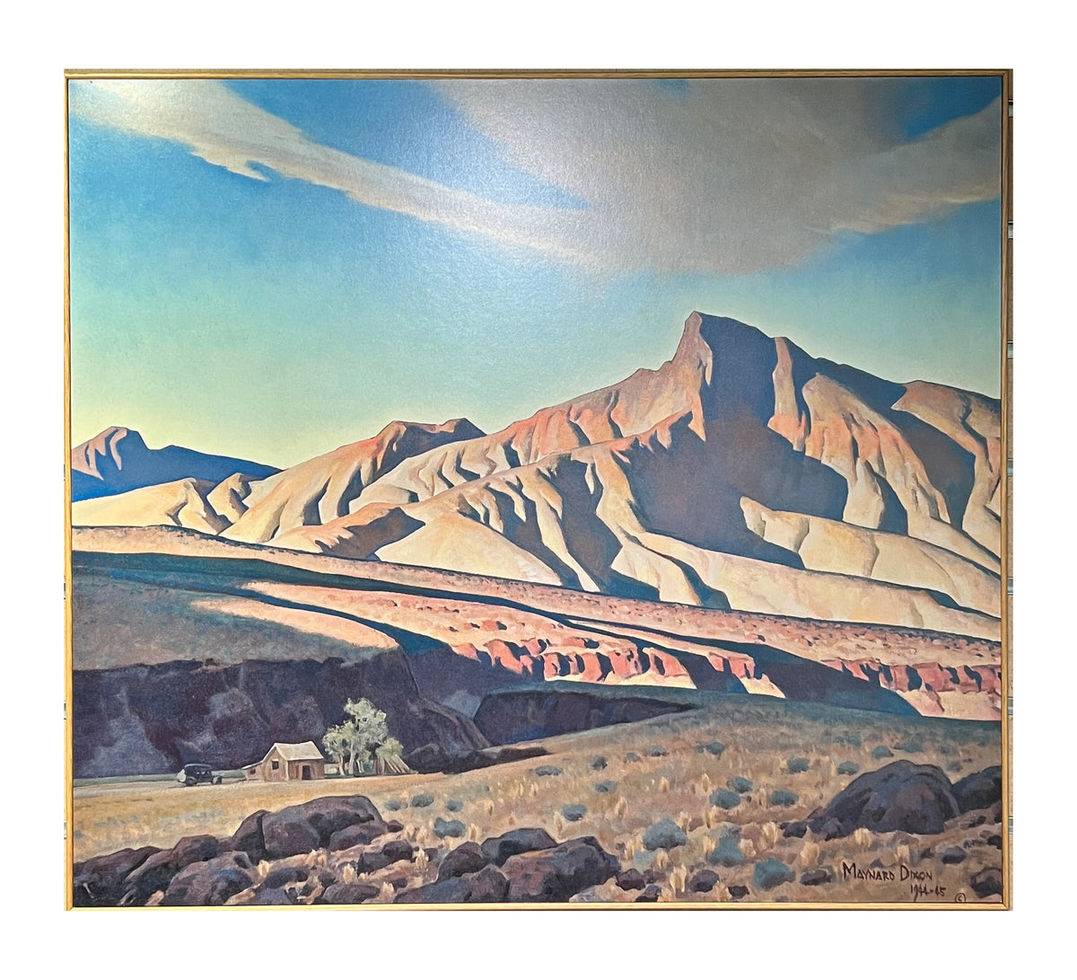 Maynard Dixon &quot;Home of the Desert Rat&quot; Art Block Print