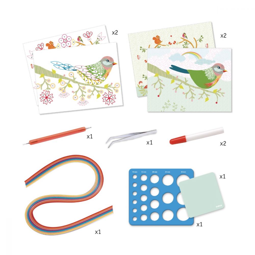 Spiral Seasons Paper Quilling Activity Kit