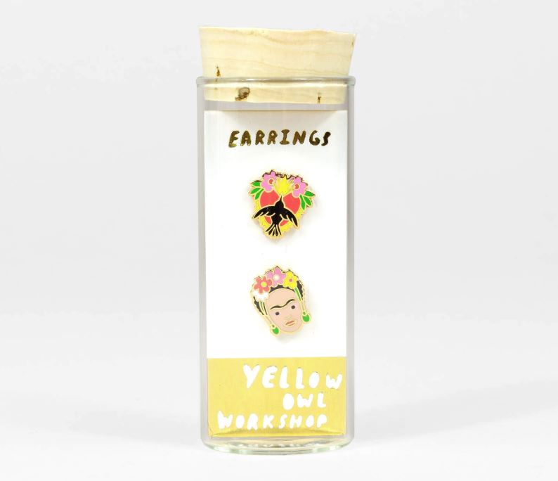Frida Kahlo + Milagro Earrings