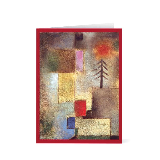 Klee: Little Painting with Pine Tree Holiday Cards