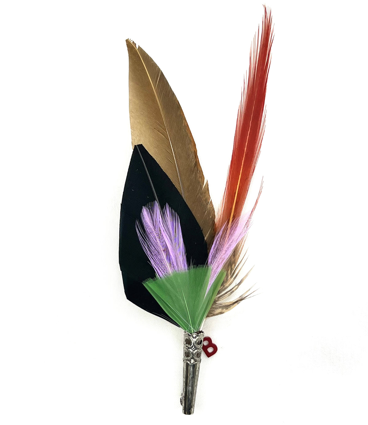 Feather Brooch or Hat Pin