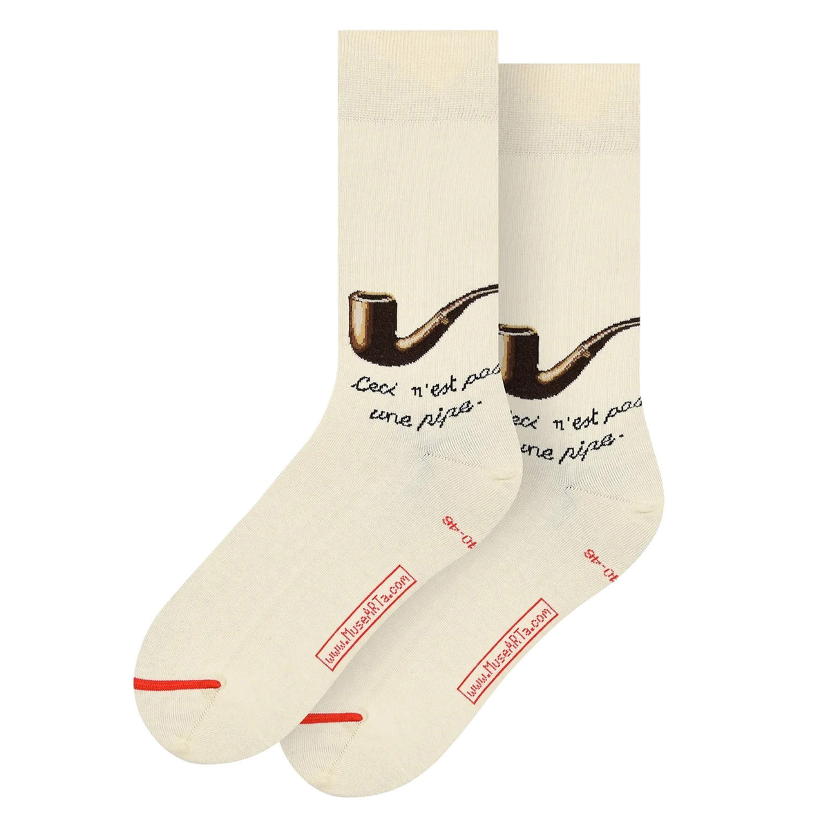 Magritte Treachery of Images Socks