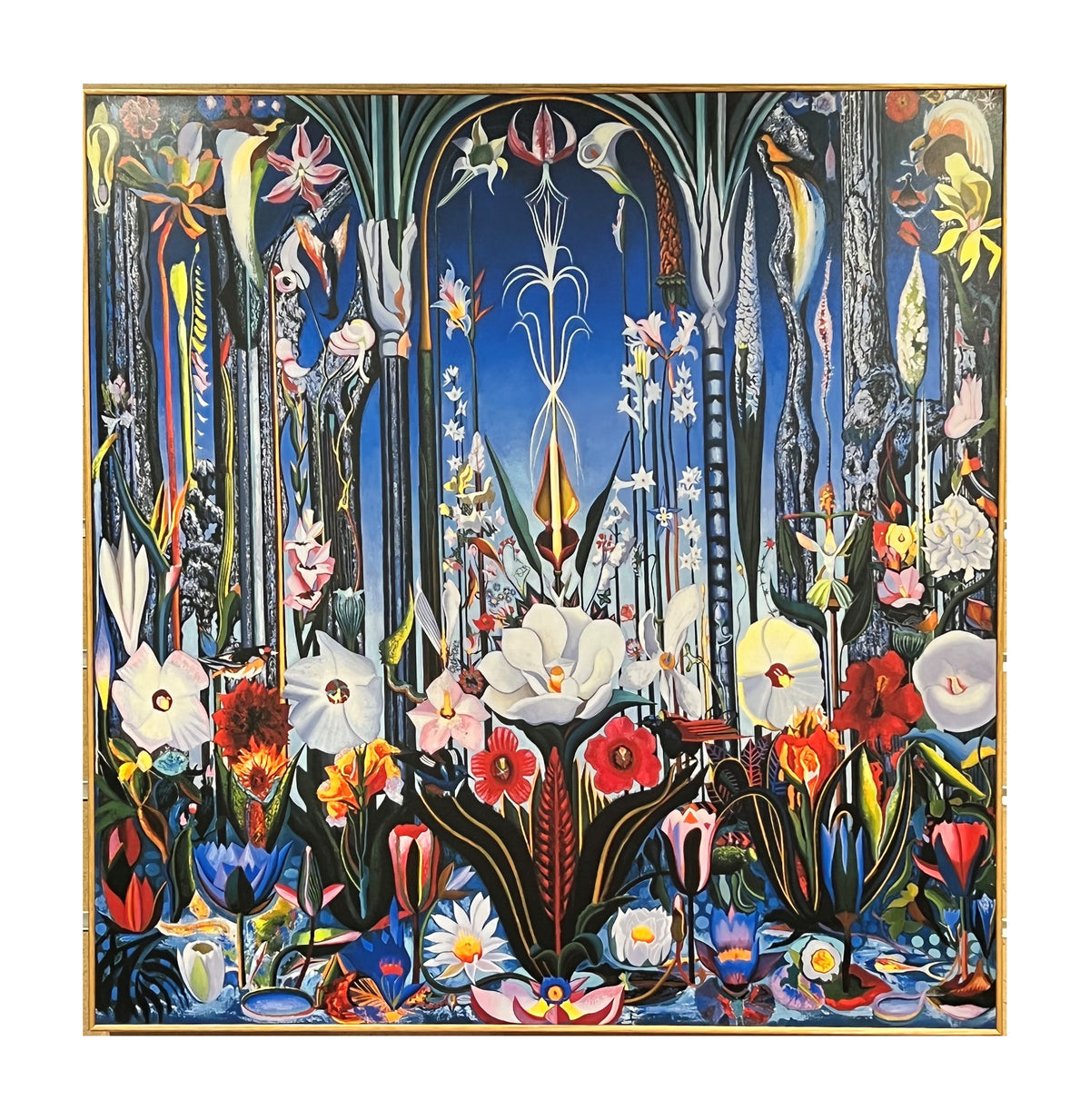 Joseph Stella &quot;Flowers, Italy&quot; Art Block Print